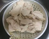 驚きの柔らかさ！鶏ムネ肉で冷やし塩檸檬風作り方5写真