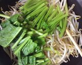 もやしニラ玉の挽肉あんかけ作り方6写真