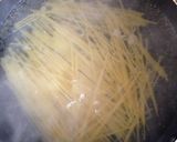 *簡単*水菜のパスタ作り方1写真