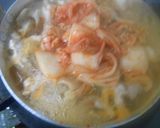 豚小間肉と白菜キムチの卵とじ丼作り方6写真