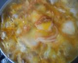 豚小間肉と白菜キムチの卵とじ丼作り方7写真