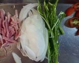 暑い日ランチ☆レンジで冷製ナポそうめん★作り方1写真