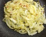 大葉香る牛肉とウニのスパゲッティ作り方4写真