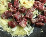 大葉香る牛肉とウニのスパゲッティ作り方6写真