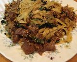 大葉香る牛肉とウニのスパゲッティ作り方9写真