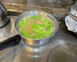 簡単絹さやのお味噌汁作り方1写真