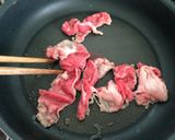 ランチに♫牛肉とゴボウのパスタ作り方2写真