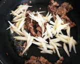 ランチに♫牛肉とゴボウのパスタ作り方4写真