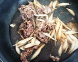 ランチに♫牛肉とゴボウのパスタ作り方5写真