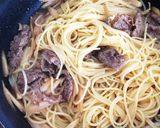 ランチに♫牛肉とゴボウのパスタ作り方8写真