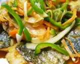 揚げずにヘルシー！あじの野菜甘酢あんかけ作り方11写真