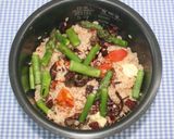 簡単炊飯器☆グルメ☆タコのスルメでピラフ作り方6写真