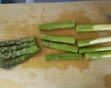 アスパラベーコンのにんにく甘酢あんかけ作り方1写真