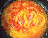 とろけるパプリカとアンチョビのスパゲティ作り方7写真