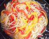 とろけるパプリカとアンチョビのスパゲティ作り方9写真