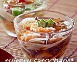 *素麺のゼリー寄せ(なめ茸&生姜)*作り方10写真