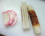 お弁当にちくわとカマボコdeくるくる～♪作り方1写真