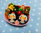 幼稚園 お弁当 キャラ弁♡ぺんぎん作り方4写真