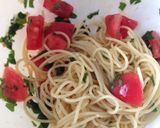 簡単！ランチに♫トマトと大葉の冷製パスタ作り方14写真