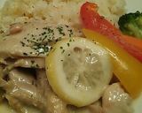 ビストロのランチのマネ♪レモンクリｰム煮作り方6写真