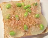 バジル香る❀新玉・枝豆の和カレートースト作り方7写真