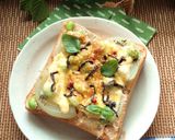 バジル香る❀新玉・枝豆の和カレートースト作り方10写真