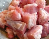 濃厚ニンニク風味の豚バラ肉の甘辛とろみ丼作り方1写真