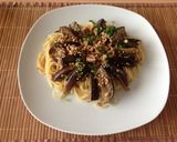 ランチに♫豚肉とナスの和風ミートパスタ作り方15写真