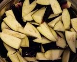 ナスと豚肉のピーナッツ味噌炒め作り方1写真