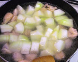 冬瓜と鶏もも肉の中華風とろとろスープ作り方5写真