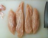 簡単　さっぱり鳥胸肉とアスパラきのこ炒め作り方3写真
