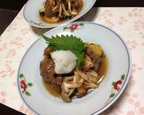 和風大葉入りハンバーグ　ポン酢ソース作り方8写真