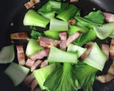 簡単 青梗菜とブロックベーコンの中華炒煮作り方4写真