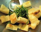 春菊と焼き油揚げのつゆ浸し作り方3写真