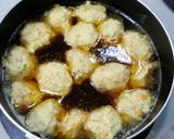 フワフワ鶏団子と白菜のスープ作り方3写真