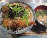 エビフライの卵とじは、鎌倉丼作り方4写真