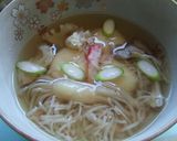 ヤマキの白だしで、豆腐だんごのお吸い物♪作り方4写真