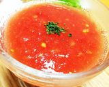 ★簡単!トマトのすりおろしスープ★作り方4写真