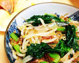 カンタン完食！小松菜ともやしのおかか和え作り方4写真