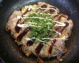 和蕎麦でお好み焼き❗作り方4写真