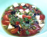 トマトと豆腐のつけタレそうめん浅漬け添え作り方2写真