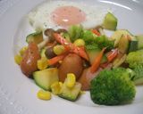 フライパンで作る蒸し野菜炒め作り方7写真