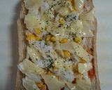 朝や昼に☆オニオンコーンのピザトースト★作り方5写真
