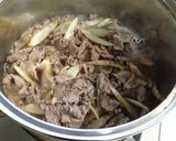 梅シロップで作る牛肉ごぼう作り方4写真