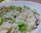 簡単！ほっこりおいしい空豆のリゾット作り方7写真