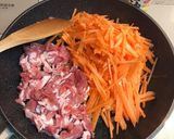 豚肉とにんじんのごま味噌炒め作り方3写真