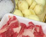 フライパンで肉じゃが作り方1写真