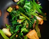 豚肉とかつお菜の塩焼きそば作り方4写真