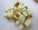 簡単おもてなし 豆腐とリンゴのマヨ和え作り方1写真
