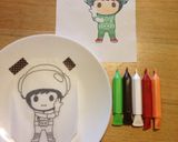 エイトレンジャー チョコプレート作り方3写真